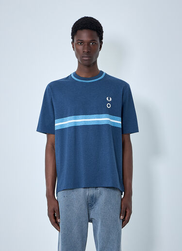 Fred Perry x Craig Green Striped Crewneck T-shirt Blue fry0164005