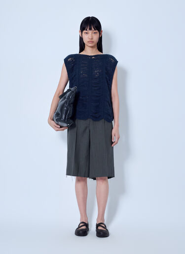 LN-CC® - Our Legacy: Rib Cage Vest - Navy Our Legacy Rib Cage Vest Navy our0265026