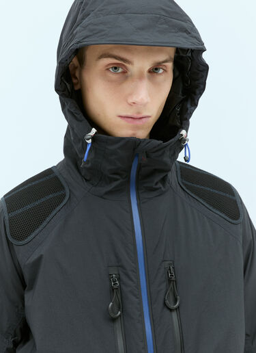 Moncler Grenoble Vert Hooded Jacket Black mog0155001