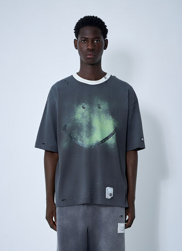 徽标图案 T 恤 Maison Mihara Yasuhiro 徽标图案 T 恤 黑色 mmy0160013