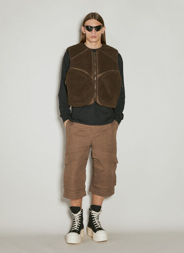 Entire Studios Fluffy Fleece Vest Brown ent0153005