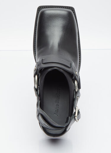 Acne Studios Buckle Leather Shoes Black acn0254025