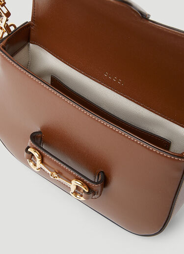 Gucci Horsebit 1955 Mini Shoulder Bag Brown guc0253196