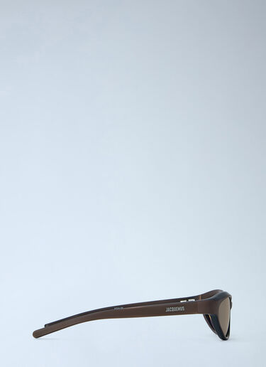 LN-CC® - Jacquemus: Curvo Sunglasses - Brown Jacquemus Curvo Sunglasses Brown jac0365303