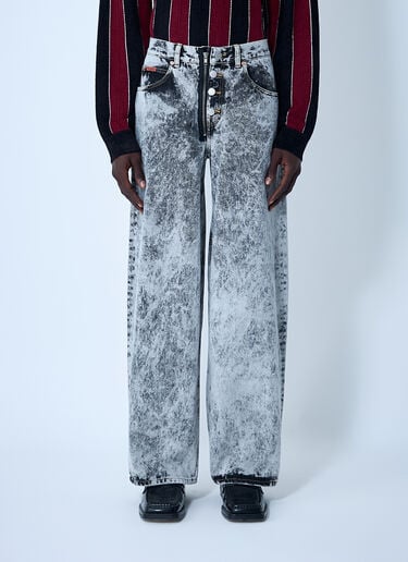 Martine Rose Coated Denim Jeans Grey mtr0162010