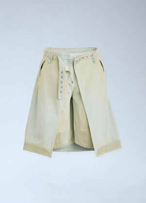 Kiko Kostadinov x Levi's Carina Apron Shorts White kil0260004