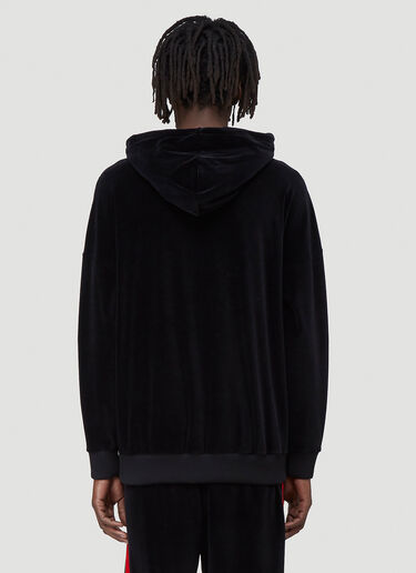 Gucci Velvet Hooded Sweatshirt Black guc0139022