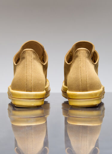 Rick Owens DRKSHDW 低帮灯芯绒运动鞋 黄色 drk0156017