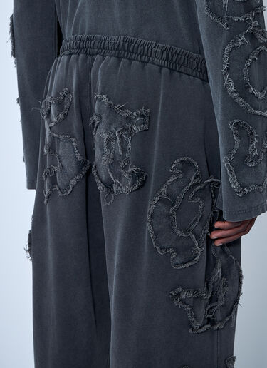 Acne Studios 디스트레스트 로고 트랙 팬츠  블랙 acn0160011