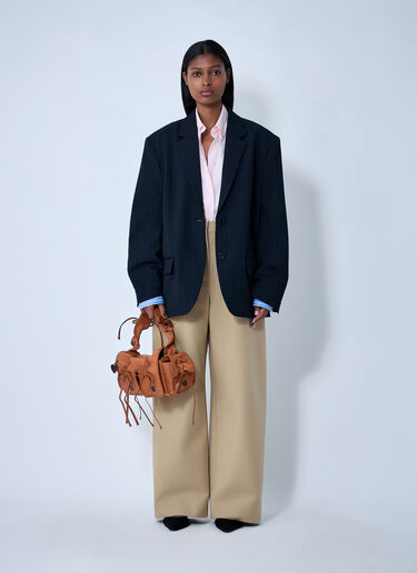 Acne Studios Layered Single-Breasted Blazer Navy acn0262027