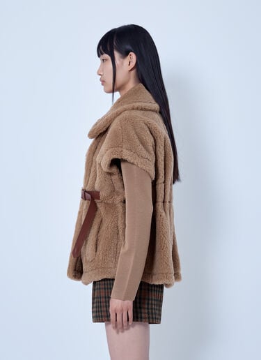 LN-CC® - Max Mara: Belted Teddy Cape - Camel Max Mara Belted Teddy Cape Camel max0266082