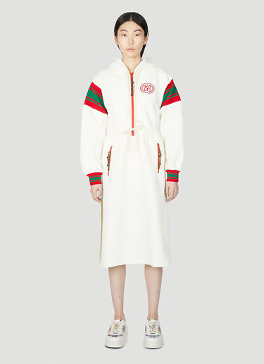 Gucci Hooded Sweater Dress White guc0251294