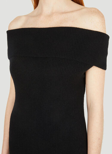TOTEME Off-Shoulder Dress Black tot0251041