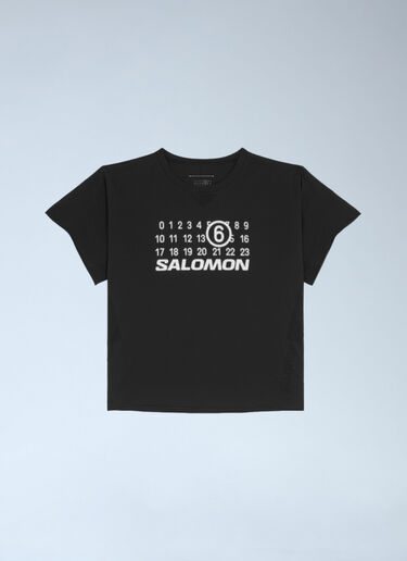 MM6 Maison Margiela x Salomon Logo Motif T-Shirt Black mms0161004