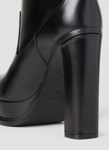 Eyelet Heeled Boots Alexander McQueen Eyelet Heeled Boots Black amq0251022