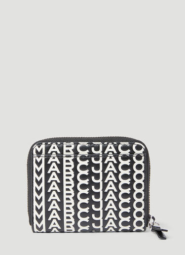 Marc Jacobs The Monogram Leather Zip Around Wallet Black mcj0253032