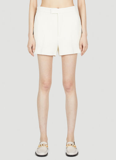 Gucci Contrast Trim Shorts White guc0252070