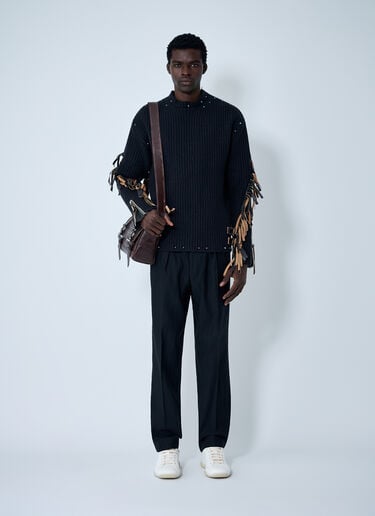 Wool-Blend Pinstripe Pants Prada Wool-Blend Pinstripe Pants Black pra0162011