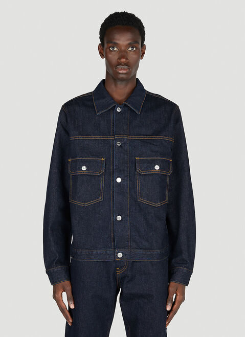 Helmut Lang Denim Trucker Jacket Dark Blue hlm0151005