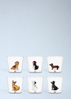 Ichendorf Milano Set Of Four Dog Tumbler Glasses Multicolour wps0692070