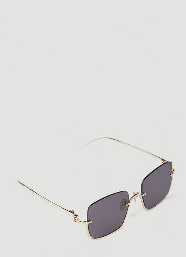Gucci GG1279S 方框太阳镜 金色 guc0252126