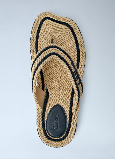 LN-CC® - Chloé: Sand Sandals - Cream Chloé Sand Sandals Cream chl0265032
