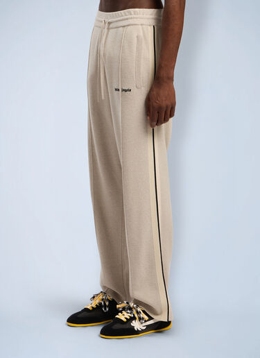 Classic Logo Knit Track Pants Palm Angels Classic Logo Knit Track Pants Beige pma0162110