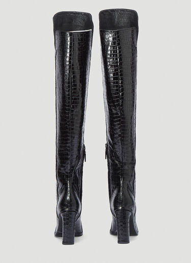 Beboot Leather Boots Max Mara Beboot Leather Boots Black max0242030