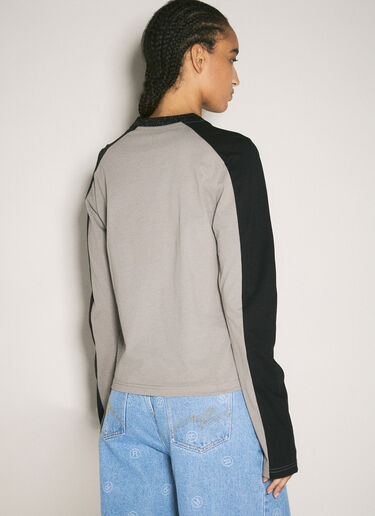 Martine Rose ロングスリーブシュリンクTシャツ グレー mtr0358009