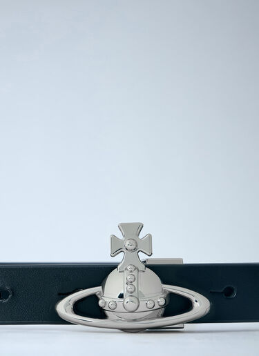 Small Orb Buckle Belt Vivienne Westwood Small Orb Buckle Belt Black vvw0263034