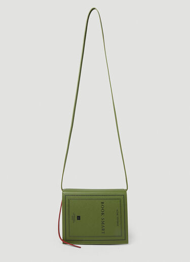 Acne Studios Book Smart Shoulder Bag Green acn0251009