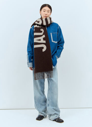 Jacquemus L'Echarpe Jacquemus Scarf Brown jac0358007
