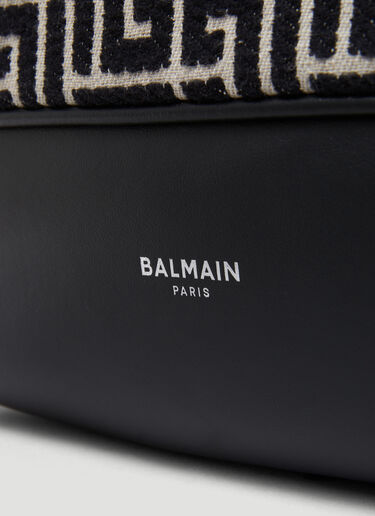 Monogram Jacquard Backpack Balmain Monogram Jacquard Backpack Black bln0153032