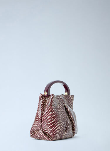 Dries Van Noten Patterned Top Handle Bag Bordeaux dvn0264035