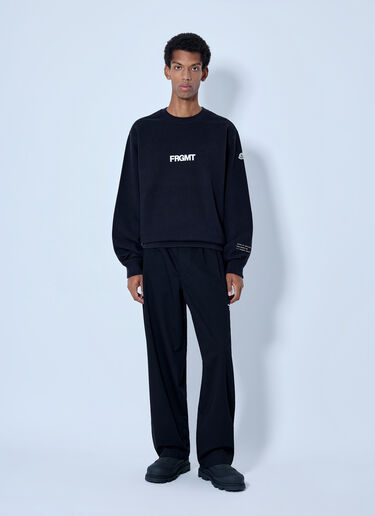 LN-CC® - Moncler x FRGMT Hiroshi Fujiwara: Logo Print Sweatshirt - Black Moncler x FRGMT Hiroshi Fujiwara Logo Print Sweatshirt Black mfr0166010