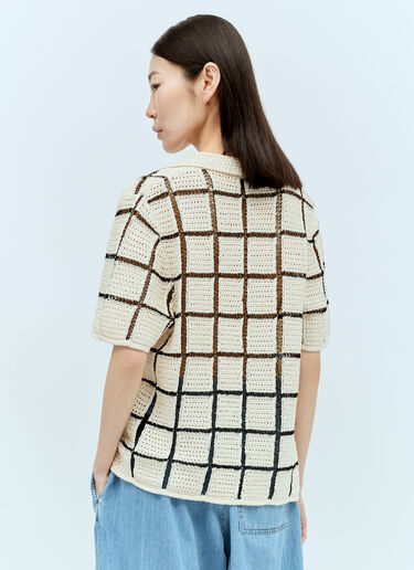 Dries Van Noten Block Stitch Polo 上衣 米色 dvn0256027