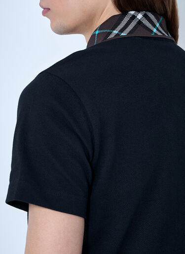 Burberry Cotton Polo Shirt Black bur0159007