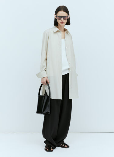 Astrea ロングシャツ The Row Astrea ロングシャツ ベージュ row0253027
