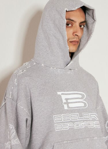 Balenciaga AI Generated Hooded Sweatshirt Grey bal0156010