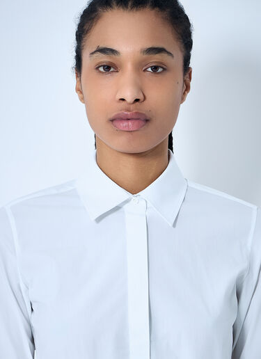 Max Mara Button-Down Bodysuit White max0260033