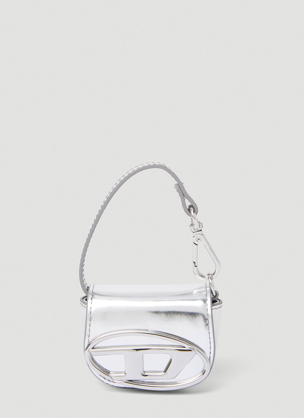 Diesel Men's' 1DR Keyring Mini Bag in Silver | LN-CC®