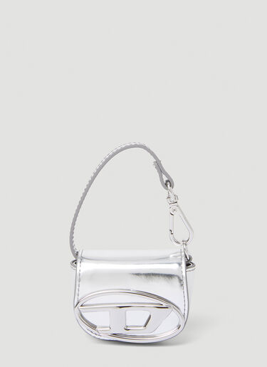 Diesel 1DR Keyring Mini Bag Silver dsl0153023