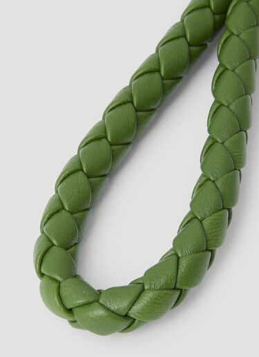 Bottega Veneta Braided Keyring Green bov0151080