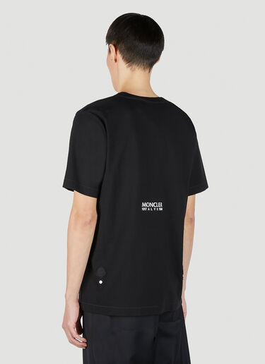 6 Moncler 1017 ALYX SM 徽标印花 T 恤 黑色 mal0151006
