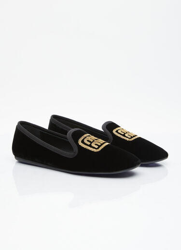 Miu Miu Velvet Slipper Loafers Brown miu0255020