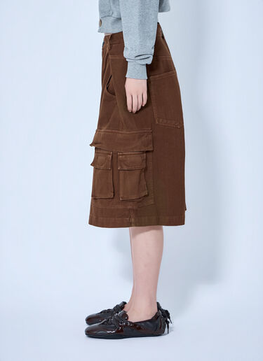 Abra Pleated Cargo Shorts Brown abr0264002