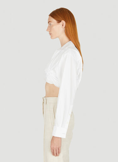Jacquemus 라 케미스 마초우 셔츠 화이트 jac0250136