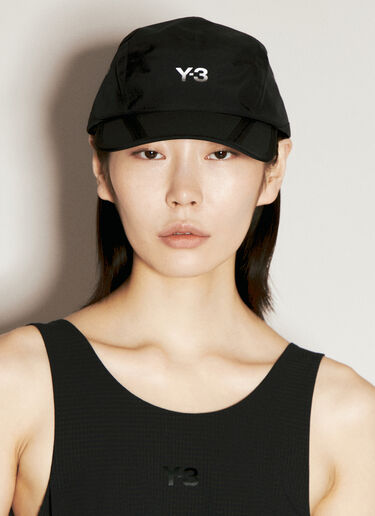 Y-3 Logo Print Beach Baseball Cap Black yyy0356035