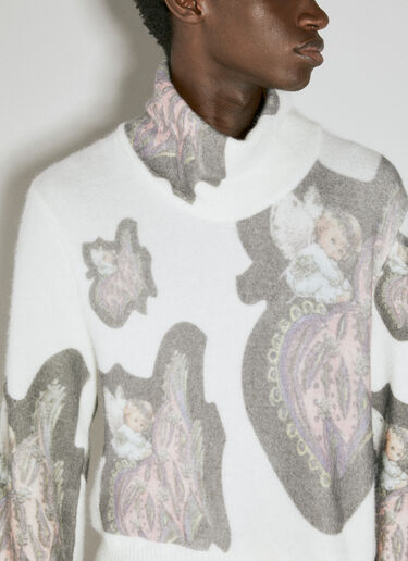 Angelos Jacquard Sweater Kiko Kostadinov Angelos Jacquard Sweater Pink kko0154011