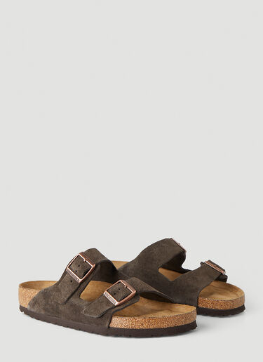 Birkenstock 애리조나 투 스트랩 샌들 브라운 brk0349001